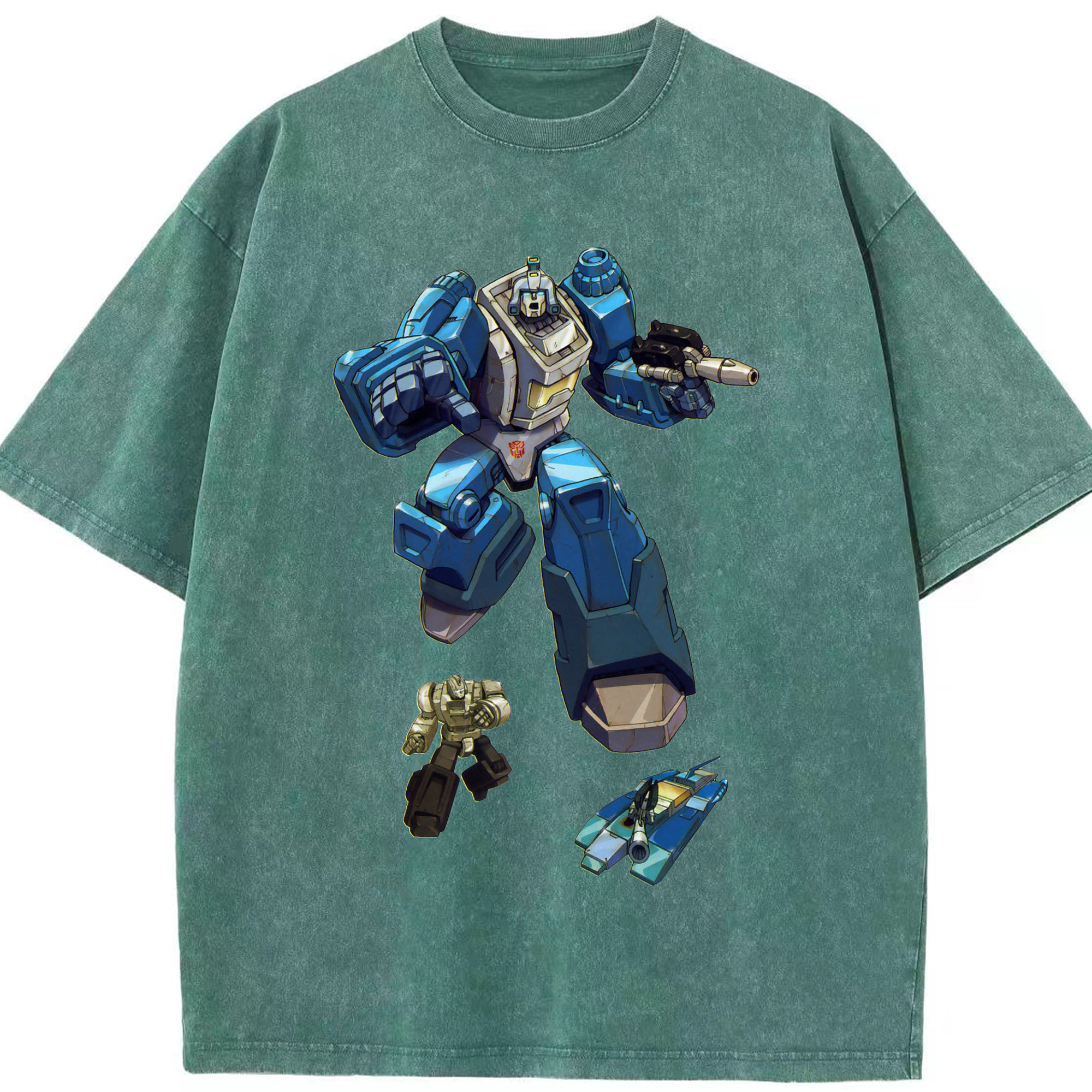 （画像用）  綿100% ヴィンテージ風 半袖Tシャツ（フロントプリント）